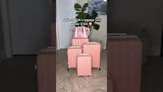 This 6-piece luggage set is a game-changer! #luggageset #suitcase