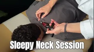 Relaxing Neck Massage and Activator | Chiropractic ASMR for Sleep