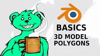 Blender Basics 3D Model Polygons | simple 3D start from scratch.