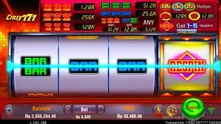Best Play Crazy 777 Big win Tricks slots game