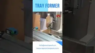 Automated intelligent tray forming machine #short #packagingmachine #trayformer #boxcloser #shorts