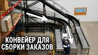 Конвейер для склада и мезонина
