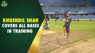 Pakistan All-Rounder Khushdil Shah Covers All Bases in Training | Pakistan vs Bangladesh T20I Series