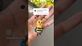 DIY honeybee keychain #diy #shortsviral #diykeychain #clay
