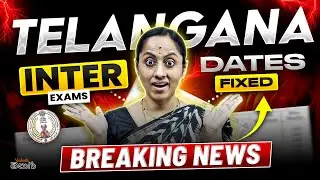 Breaking news || Telangana inter exams dates fixed