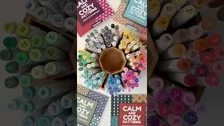 Organizing fresh new Ohuhu markers! Anyone else love these?? #coloring #asmr #asmrcoloring  #shorts