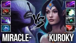 Miracle Void vs Kuroky Mirana - Liquid Carry Battle - Shadow Blade Fight Build - DOTA 2