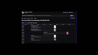 Next week's Twitch schedule