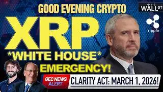 🚨 BOMBSHELL: WHITE HOUSE EMERGENCY CRYPTO MEETING! 🚨 CLARITY ACT DATE REVEALED! (IT'S HAPPENING!?)