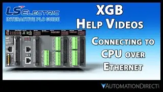 LP101-3 - Connecting to the CPU over Ethernet - LS Electric XGB PLC from AutomationDirect