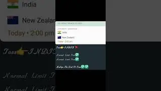 INDIA🇮🇳 🆚 NEW ZEALAND TOSS #shorts #trending #short #youtubeshorts #toss #mafia