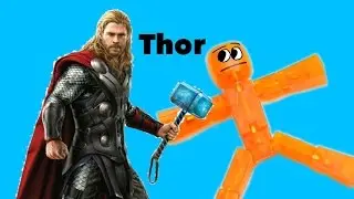 The Stikbots Meet Thor (Stikbot Stop Motion Animation)