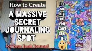 How to Create a MASSIVE SECRET JOURNALING SPOT for your Junk Journal
