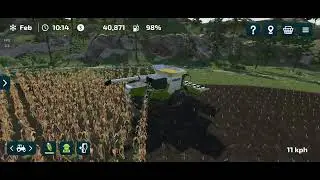 Harvesting Maize/Corn in FS 23 game with Class Harvester