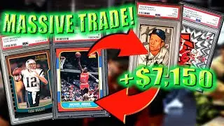 We Traded Our Jordan Rookie Card 😱 Crazy Deal at Local Card Show