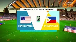 USA vs. Philippines | FIFA 23 Gameplay Women's World Cup 2023 | Semifinal [4K 60FPS]