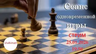 Сеанс одновременной игры на lichess.org. СТРИМ (25.01.2026) | shahimat.org
