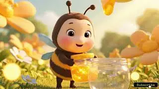 Buzz Buzz Little Bee!🐝|Fun Kids Song & Dance #kidssongs #nurseryrhymes #anime #childrensmusic #viral