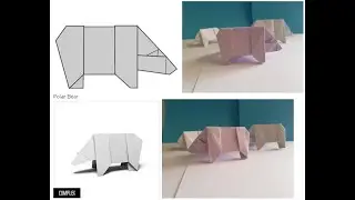 Origami Polar Bear - Beruang Kutub