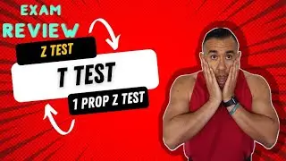 📚 Hypothesis Testing Exam Review: Z Test, T Test, & 1-Prop Z Test Mastery! 📚