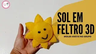 COMO FAZER SOL EM FELTRO - 3D