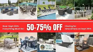 Everything Must Go At Patio World&rsquo;s Renovation Clearance Sale #patio #outdoorfurniture #finalsale