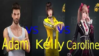 Free Fire Kelly vs Caroline vs Adam |  Running Race  |  Nice Gamers
