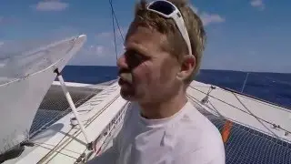 Alex Pella a la rueda del IDEC SPORT