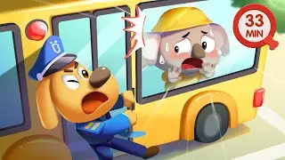 School Bus Safety Rules | Safety Cartoon | Police Cartoon | Kids Cartoon | Sheriff Labrador