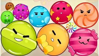 Juicy Candy - Fruit Merge Drop Colour Ball 2048 Satisfying ASMR Gameplay | ( Drop & Merge )