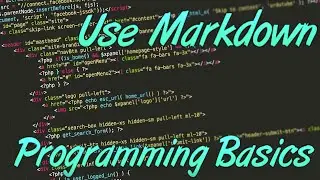 How to used Markdown for your programming projects | Programming basics
