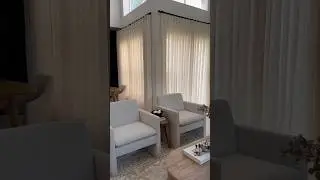 Living Room Makeover with Homerilla's Ivory White Curtains ✨ #roommakeover  #homeupgrade