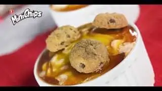 Banana brulee con mini chips