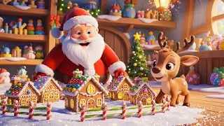 Santa & Reindeer Build a Magical Gingerbread Village 🏘️✨ Full Christmas Mini World