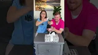 Man present a napkin magic trick  #Shorts