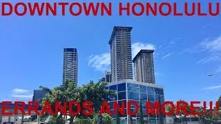 DOWNTOWN HONOLULU, ERRANDS AND MORE!!! #vloggers #familyvlogs