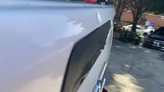 Aluminum dent repair to tailgate