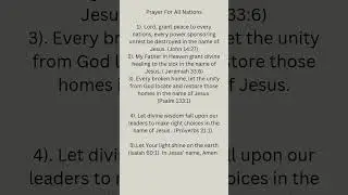 #PrayerForTheWorld #WorldPeace #GlobalPrayer #HealingForTheNations #HopeForHumanity #intercession