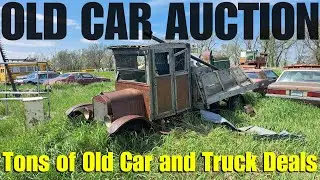 Finding Rusty Treasure Deals in a HUGE Ranch Sale Auction Filled with Valuable Old Cars and Trucks