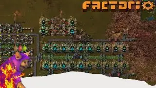 Creating the atomic bomb, and using it. Factorio Deathworld (12)