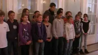 Bundesrat Merz empf&auml;ngt Schulklasse aus Nussbaumen AG
