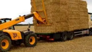 JCB loading straw