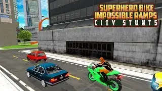 Superhero Bike Impossible Ramps City Stunts