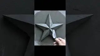 How to make a 5-pointed star  #cement