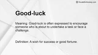 Good-luck Meaning