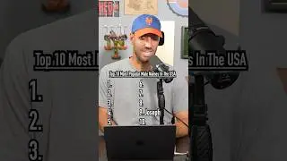 Top 10 Most Popular Male Names In The USA! #shorts #name #men #male #top10 #guessinggame