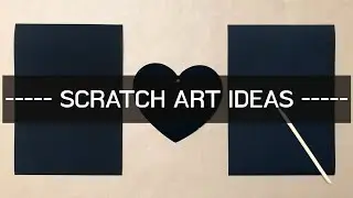 [Easy & Fun] Scratch Paper Art Ideas I Art tutorial for kids step by step