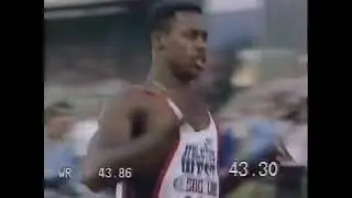 Butch Reynolds 400m World Record Magical Moment in Switzerland