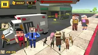 BLOCKAPOLYPSE Zombie Shooter: Granny took Grandpa to Hospital After Serious Zombies Injuries