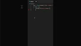 python program check number positive or Negative